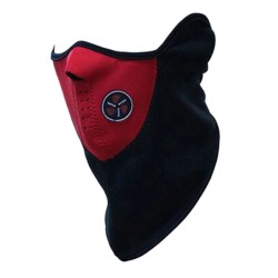 Neoprene face protection mask, red color